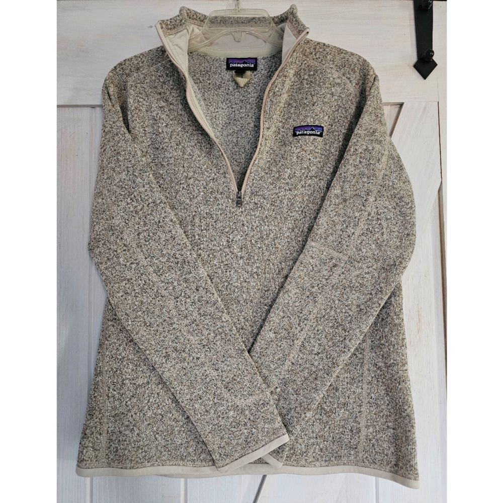 Patagonia Women's Better Sweater 1/4 Zip Fleece Pullover Large Pelican